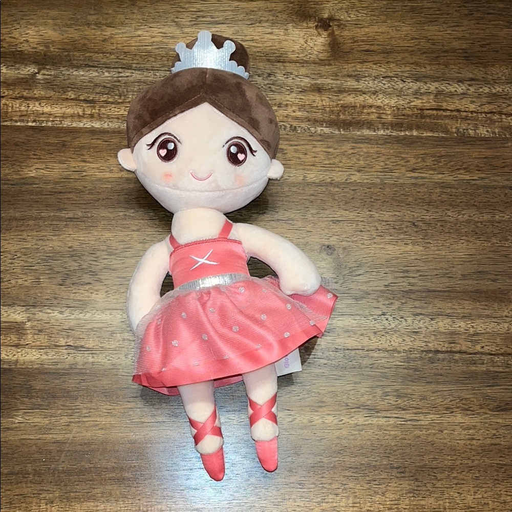 Gloveleya Adorable Pink Ballerina Plush Toy baby girl pink